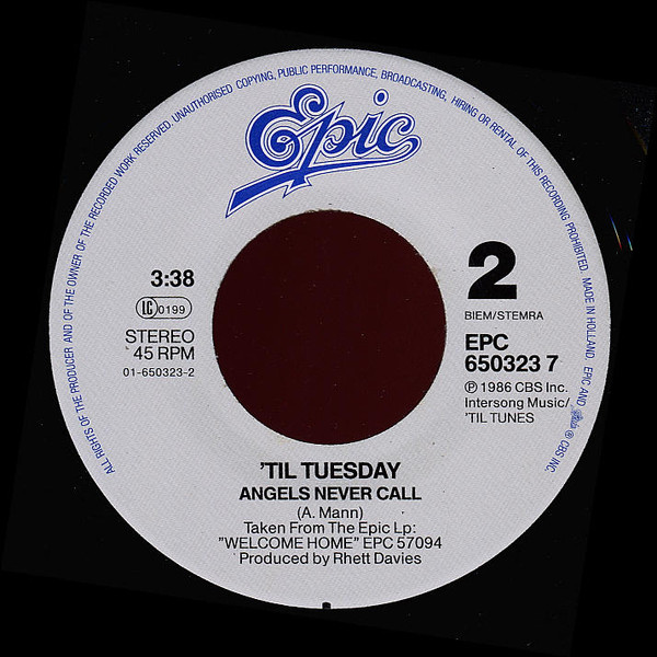 'Til Tuesday - Coming Up Close | Epic (EPC 650323 7) - 4