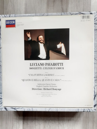 Luciano Pavarotti , The Ambrosian Opera Chorus & English Chamber Orchestra - Donizetti - L'Elixir D'Amour | Decca (417 899-1) - 2