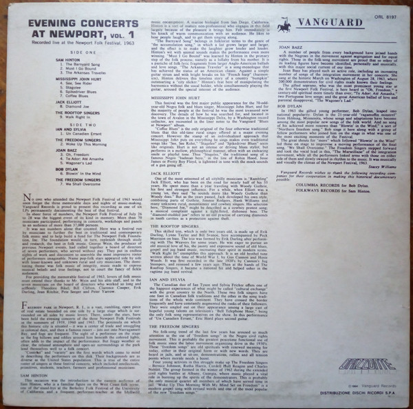Various - The Newport Folk Festival - The Evening Concerts: Vol. 1 | Vanguard (ORL 8197) - 2 Various - The Newport Folk Festival - The Evening Concerts: Vol. 1 | Vanguard (ORL 8197) - 2