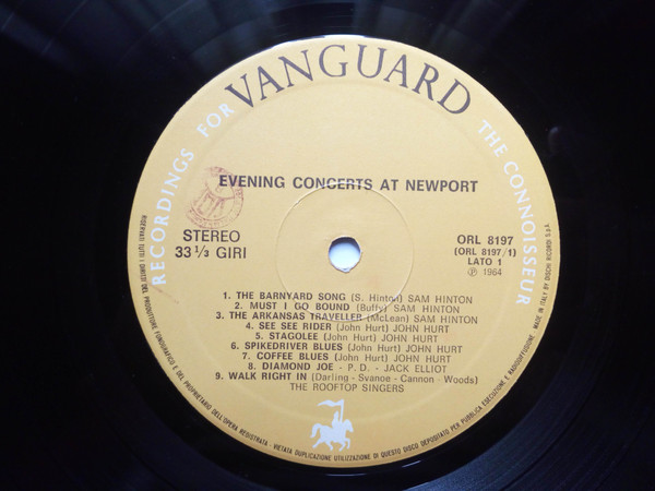 Various - The Newport Folk Festival - The Evening Concerts: Vol. 1 | Vanguard (ORL 8197) - 3 Various - The Newport Folk Festival - The Evening Concerts: Vol. 1 | Vanguard (ORL 8197) - 3