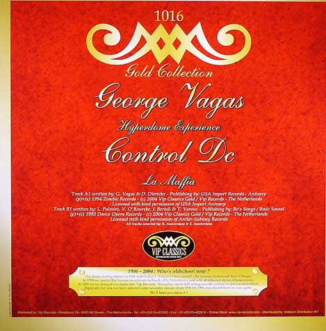 George Vagas / Control DC - Hyperdome Experience / La Maffia | VIP Classics (VIPCLASSICS-1016) - 2
