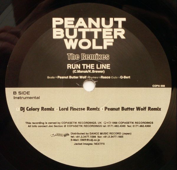 Peanut Butter Wolf - Run The Line (The Remixes) | Copasetik Recordings (COPA 008) - 4