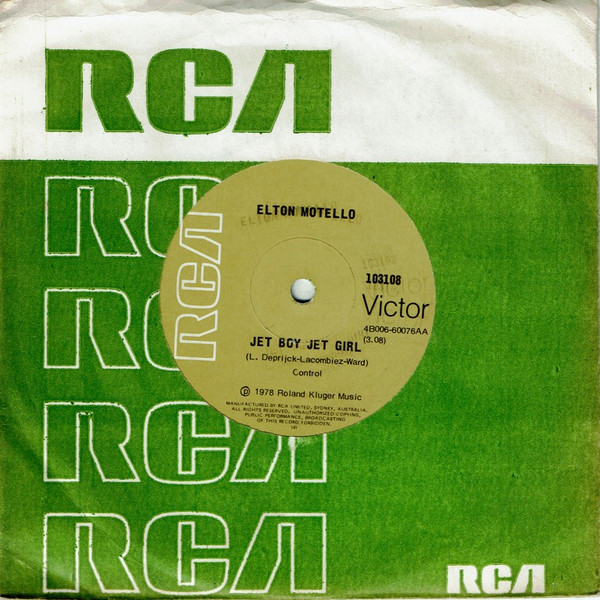 Elton Motello - Jet Boy Jet Girl | RCA Victor (103108) - 3