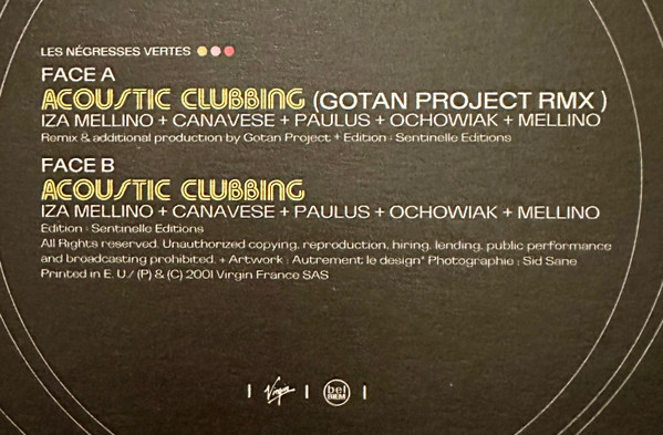 Les Negresses Vertes Vs Gotan Project - Acoustic Clubbing | Virgin (897930.6) - 3
