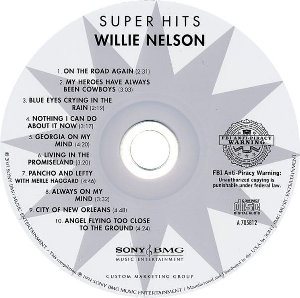 Willie Nelson - Super Hits | Sony BMG Music Entertainment (A 705812) - 3