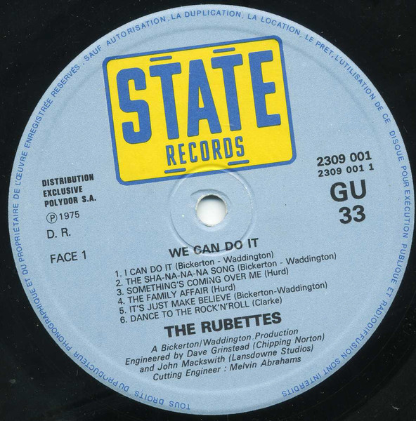 The Rubettes - We Can Do It | State Records (2309 001) - 3