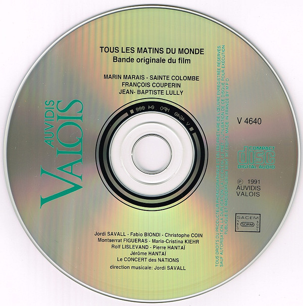 Jordi Savall - Tous Les Matins Du Monde | Valois (V 4640) - 3 Jordi Savall - Tous Les Matins Du Monde | Valois (V 4640) - 3