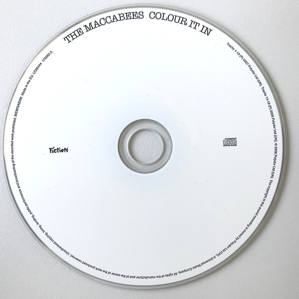 The Maccabees - Colour It In | Fiction Records (175682-2) - 3