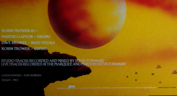 Robin Trower - Beyond The Mist [Vinyl] | Passport Records (PB 6049) - 3