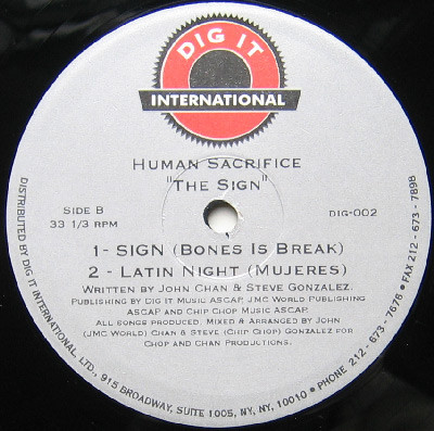 Human Sacrifice - The Sign | Dig It International (DIG-002)