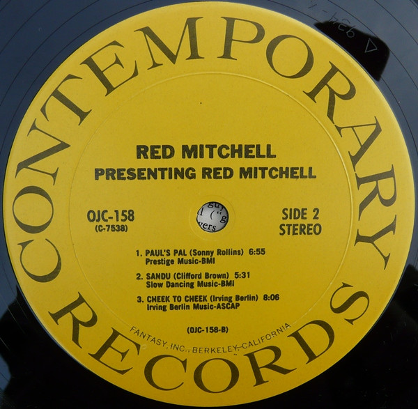 Red Mitchell - Presenting Red Mitchell | Original Jazz Classics (OJC-158) - 4