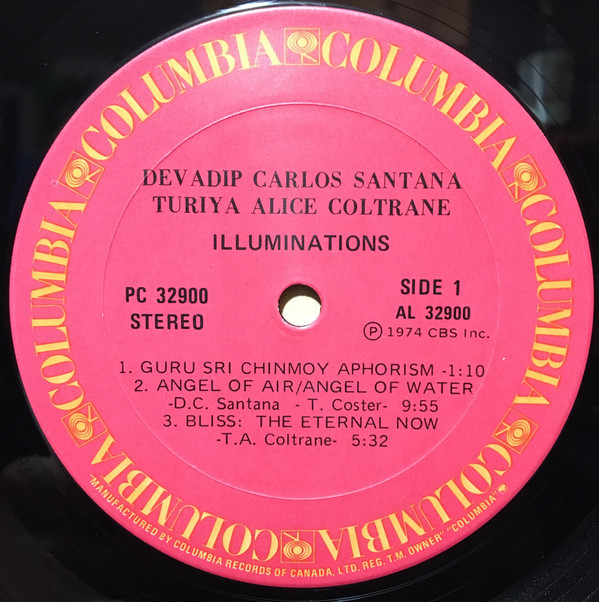 Carlos Santana & Alice Coltrane - Illuminations [Vinyl] | Columbia (PC 32900) - 2
