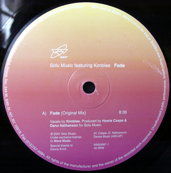 Solu Music Featuring Kimblee - Fade | Wave Music (WM50087-1) - 3