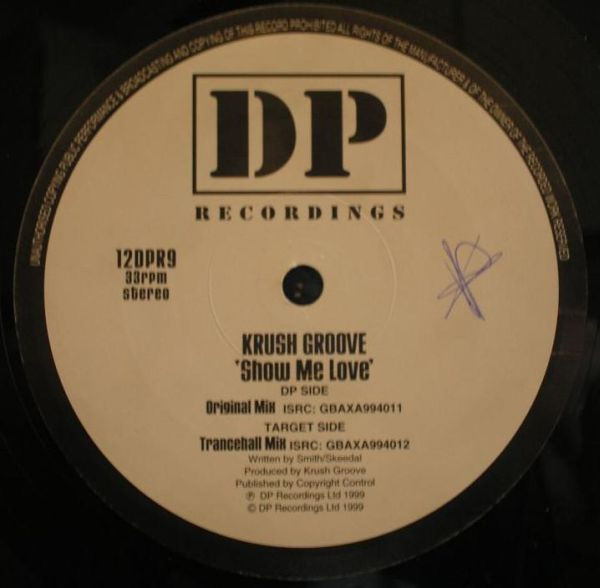 Krush Groove - Show Me Love | DP Recordings (12DPR9) - 2