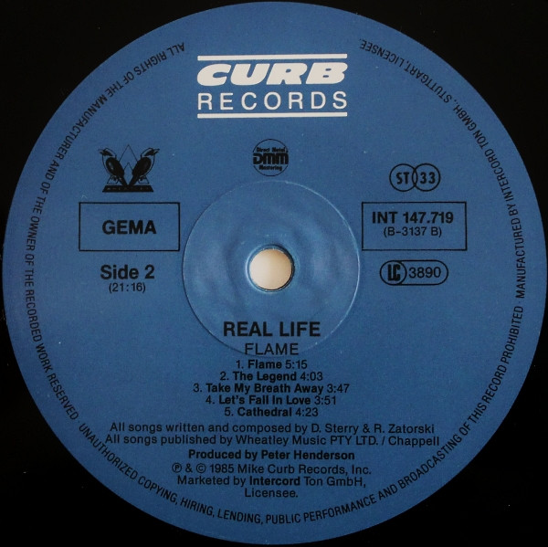 Real Life - Flame | Curb Records (INT 147.719) - 4 Real Life - Flame | Curb Records (INT 147.719) - 4
