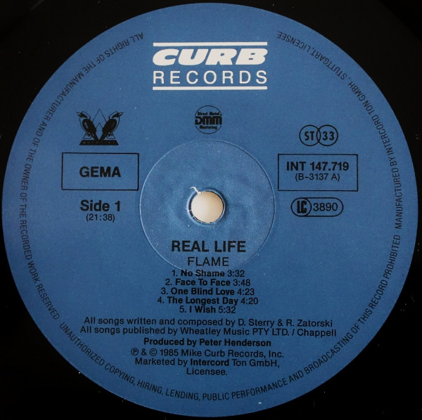 Real Life - Flame | Curb Records (INT 147.719) - 3 Real Life - Flame | Curb Records (INT 147.719) - 3