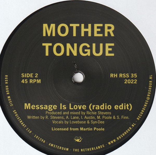 Mother Tongue - The Message Is Love | Rush Hour (RH RSS 35) - 4