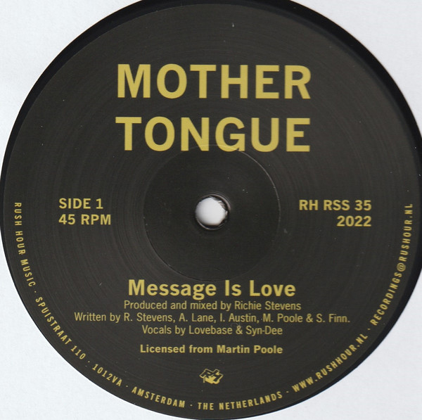 Mother Tongue - The Message Is Love | Rush Hour (RH RSS 35) - 3