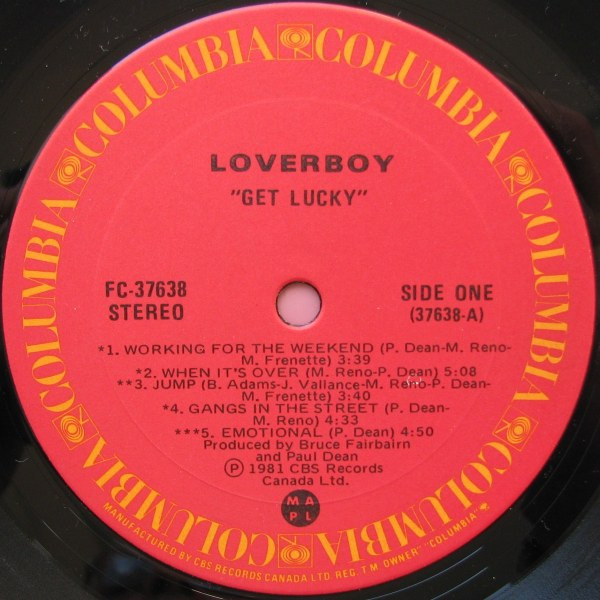 Loverboy - Get Lucky | Columbia (FC-37638) - 2 Loverboy - Get Lucky | Columbia (FC-37638) - 2