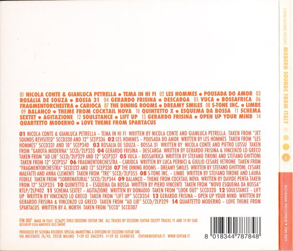 Various - Schema Records Presents: Modern Sounds From Italy | Schema (FIN 007) - 2 Various - Schema Records Presents: Modern Sounds From Italy | Schema (FIN 007) - 2