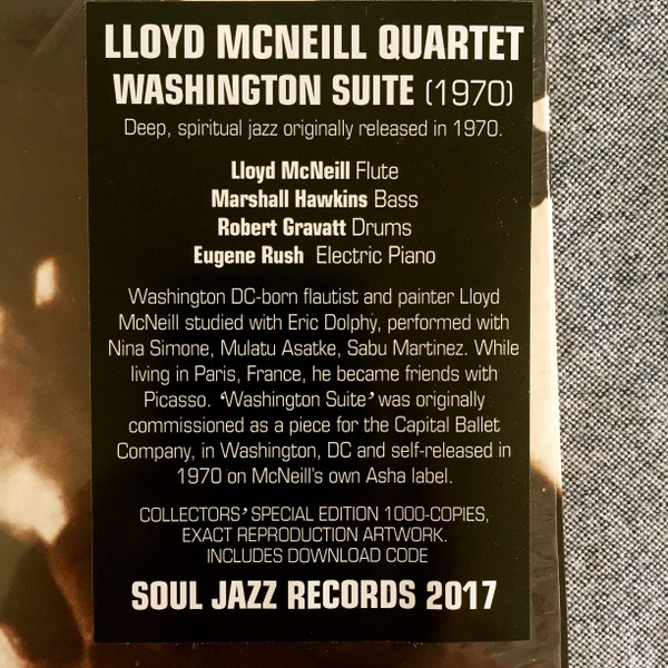 The Lloyd McNeill Quartet - Washington Suite | Soul Jazz Records (SJR LP374) - 3