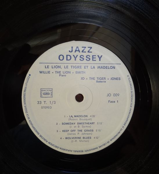 Willie "The Lion" Smith - Le Lion Le Tigre Et La Madelon | Jazz Odyssey (JO 009) - 3 Willie "The Lion" Smith - Le Lion Le Tigre Et La Madelon | Jazz Odyssey (JO 009) - 3