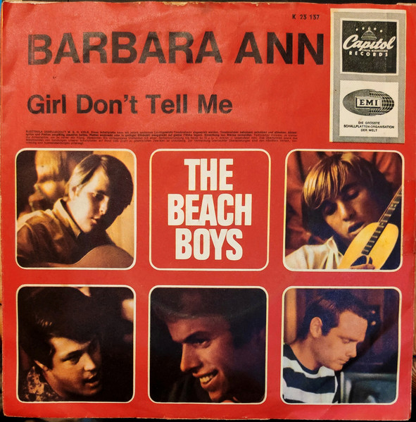 The Beach Boys - Barbara Ann | Capitol Records (K 23 137) - 2 The Beach Boys - Barbara Ann | Capitol Records (K 23 137) - 2