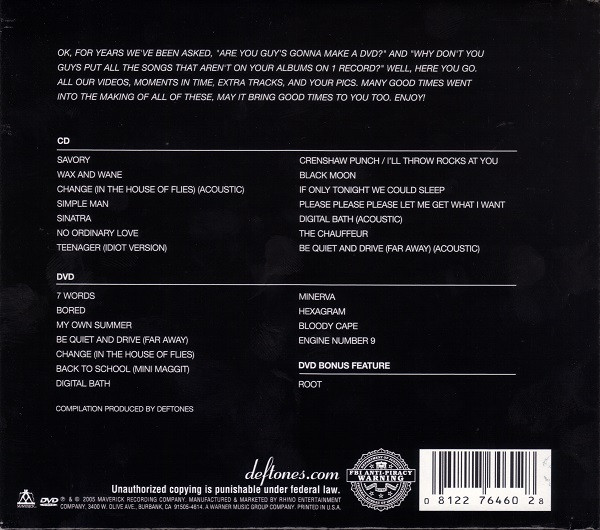 Deftones - B-Sides & Rarities | Maverick (R2 76460) - 2