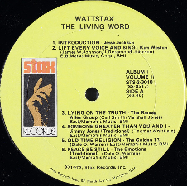 Various - The Living Word (Wattstax 2) | Stax (STS 2-3018) - 4