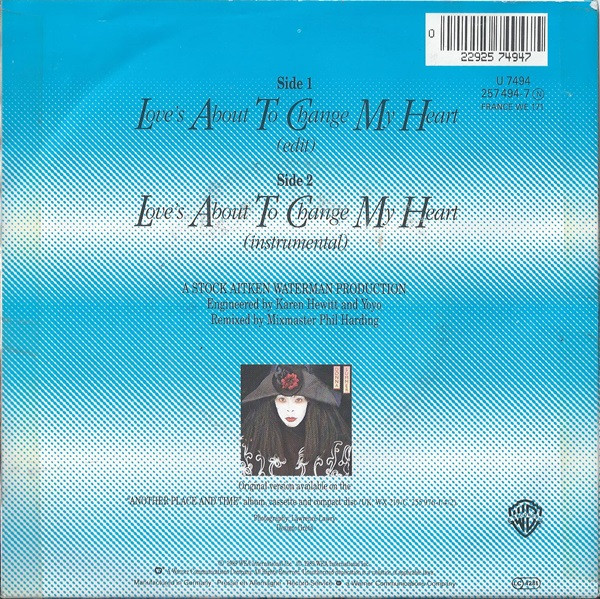 Donna Summer - Love's About To Change My Heart | Warner Bros. Records (U 7494) - 2 Donna Summer - Love's About To Change My Heart | Warner Bros. Records (U 7494) - 2