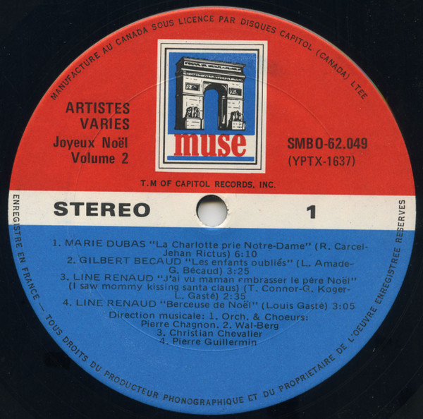 Various - Joyeux Noël Vol. 2 | Capitol Records (Canada) Ltd. (SMBO 62.049) - 3 Various - Joyeux Noël Vol. 2 | Capitol Records (Canada) Ltd. (SMBO 62.049) - 3