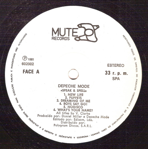 Depeche Mode - Speak & Spell | Mute (602002) - 3 Depeche Mode - Speak & Spell | Mute (602002) - 3