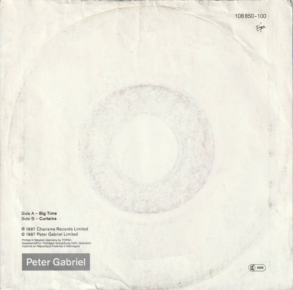 Peter Gabriel - Big Time | Virgin (108 850) - 2