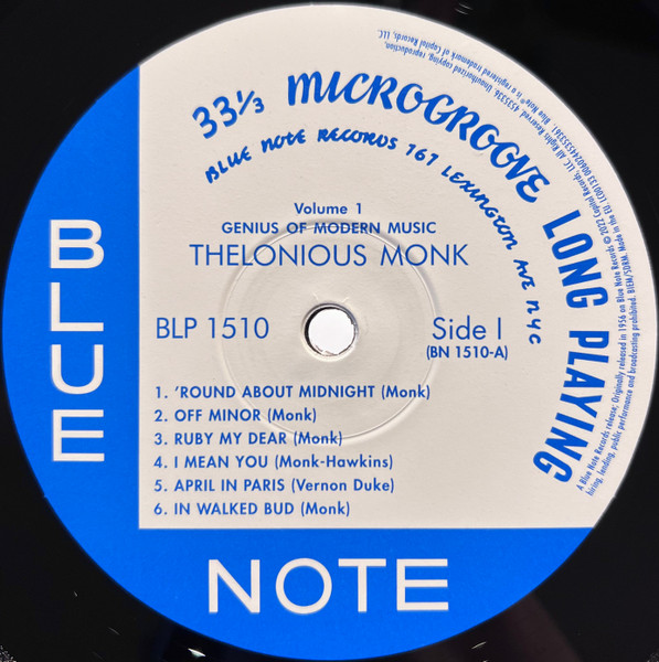 Thelonious Monk - Genius Of Modern Music (Volume One) | Blue Note (4535336) - 3 Thelonious Monk - Genius Of Modern Music (Volume One) | Blue Note (4535336) - 3