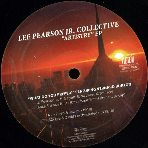 Lee A. Pearson - Artistry EP | Neroli (NERO 038)