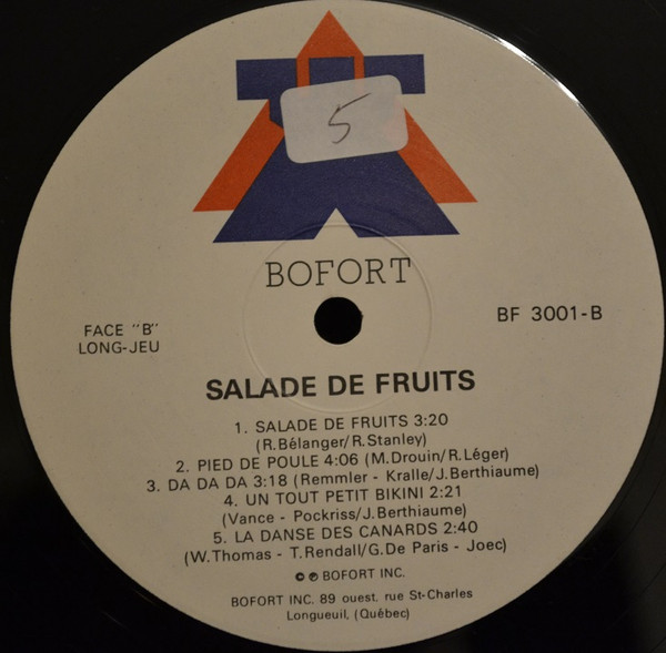 Salade De Fruits - Salade De Fruits [Vinyl] | Bofort (BF-3001) - 4