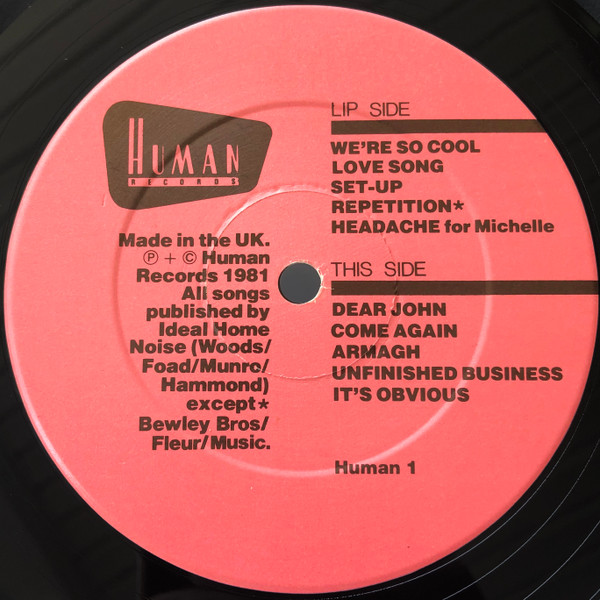 Au Pairs - Playing With A Different Sex | Human Records (HUMAN 1) - 4
