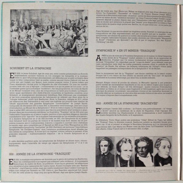 Wolfgang Sawallisch , Staatskapelle Dresden , Franz Schubert - Symphonie N°8 "inachevée", Symphonie N°4 "tragique" | Philips (6539 015) - 3