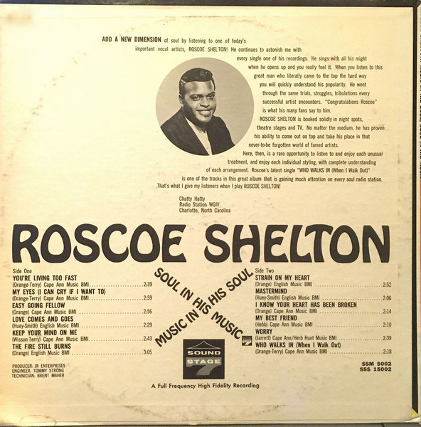 Roscoe Shelton - Soul In His Music, Music In His Soul | Sound Stage 7 (SSM-5002) - 2 Roscoe Shelton - Soul In His Music, Music In His Soul | Sound Stage 7 (SSM-5002) - 2