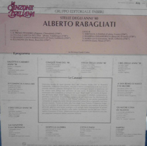 Alberto Rabagliati - Alberto Rabagliati - Stelle Degli Anni 40 | Gruppo Editoriale Fabbri (362764) - 2