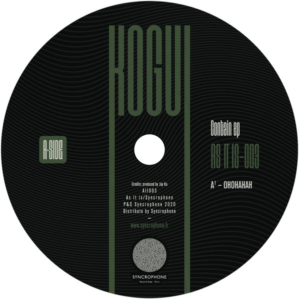 Kogui - Contain ep | As It Is (All003) - main