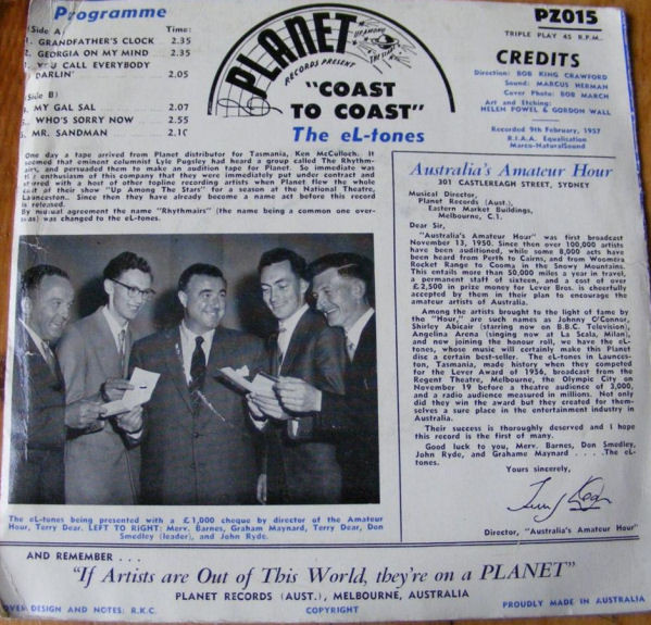 The El-Tones - Coast To Coast | Planet Records (PZ 015) - 2 The El-Tones - Coast To Coast | Planet Records (PZ 015) - 2
