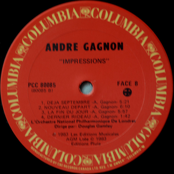 André Gagnon - Impressions | Columbia (PCC 80085) - 4
