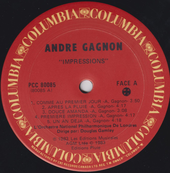 André Gagnon - Impressions | Columbia (PCC 80085) - 3