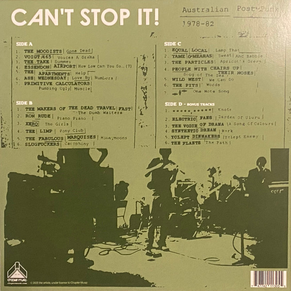 Various - Can't Stop It! Australian Post-Punk 1978-82 | Chapter Music (CH037LP) - 2
