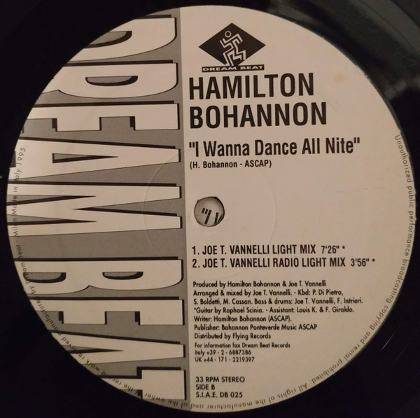 Hamilton Bohannon - I Wanna Dance All Nite | Dream Beat (DB 025)
