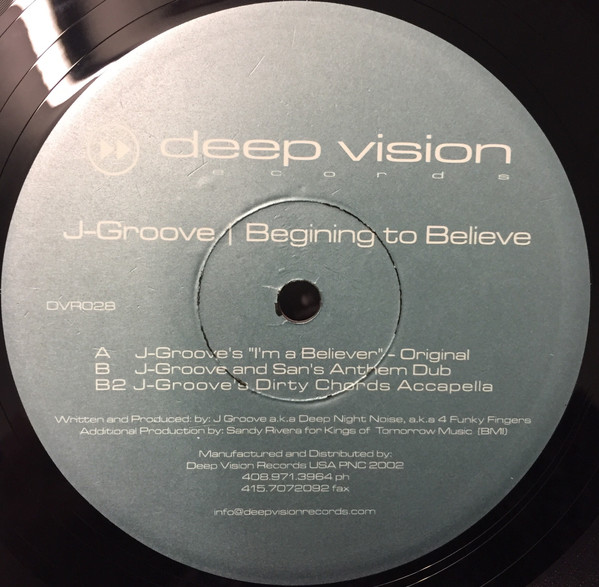 J-Groove - Beginning To Believe | Deep Vision Records (DVR 028) - 4