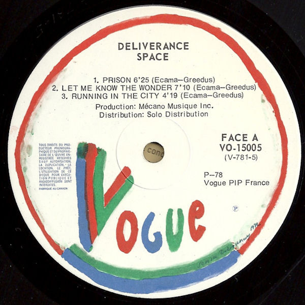 Space - Deliverance [Vinyl] | Vogue (VO-15005) - 3