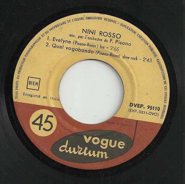 Marcello's Ferial / Nini Rosso - Cuando Calienta El Sol | Vogue Durium (DVEP. 95110) - 4
