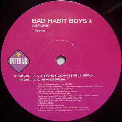 Bad Habit Boys - Weekend | Inferno (T FERN 28) - 4